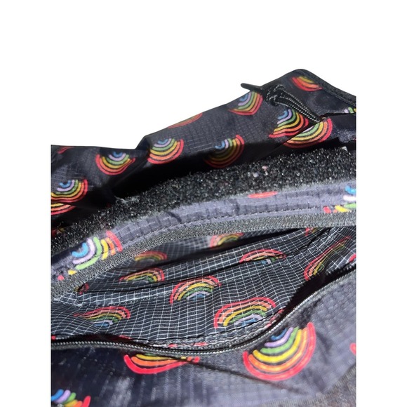 HUNTER Packable Crossbody Bag Mini Rainbow Print Dopamine Travel Festival Purse - Picture 7 of 7